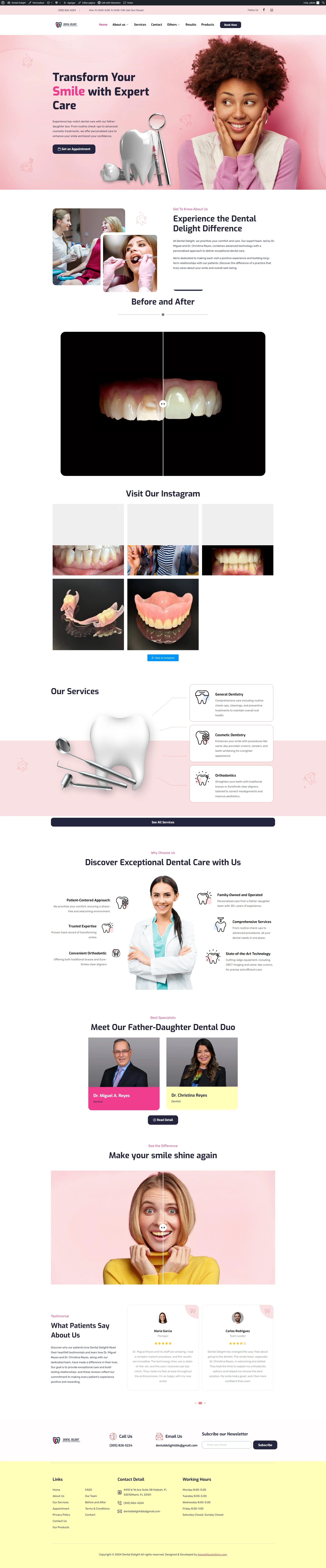 Cosmetic Dentistry Practice Website